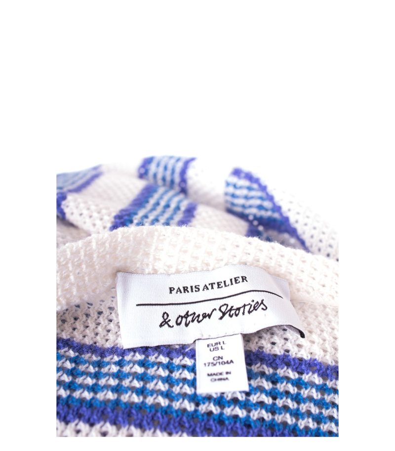 PARIS ATELIER & other stories Damen Pullover Gr. L Mehrfarbig Knit Baumwolle – Foto 4