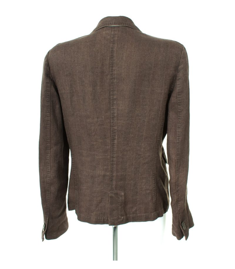 Cantarelli Damen Blazer Gr. DE 42 in Braunrot Leinen – Foto 3