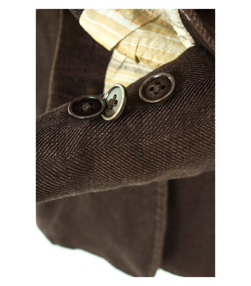 Cantarelli Damen Blazer Gr. DE 42 in Braunrot Leinen – Foto 6