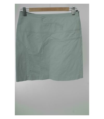 Laurel Damen Rock Minirock Gr. DE 36 Grau Wolle Viskose