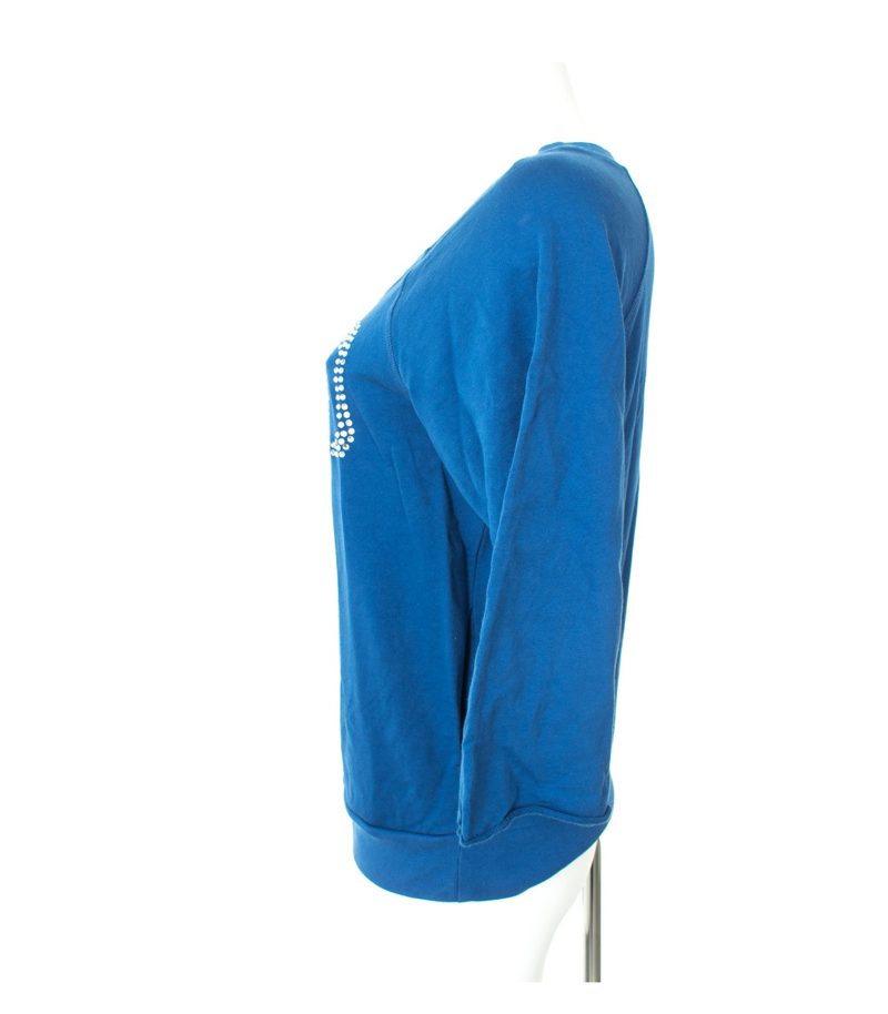 SEE BY Damen CHLOE Langarmshirt Shirt Gr. DE 38 Blau Baumwolle – Foto 2