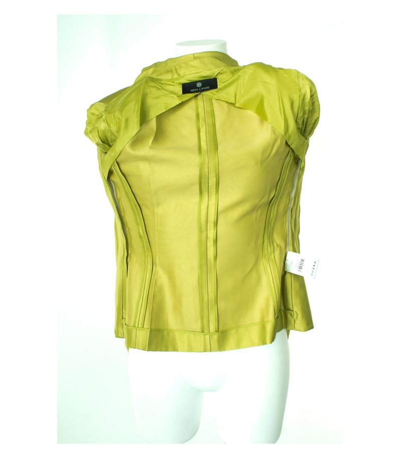 RENA LANGE Damen Blazer Gr. DE 36 Grün Seide Baumwolle – Foto 4
