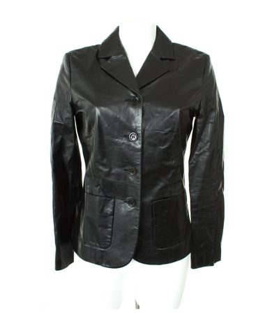 ROOK'S sensible products Damen Lederjacke Gr. DE 36 Schwarz Leder
