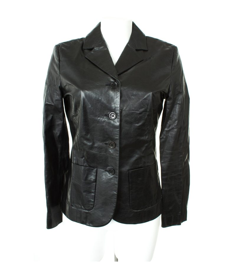 ROOK'S sensible products Damen Lederjacke Gr. DE 36 Schwarz Leder – Foto 1