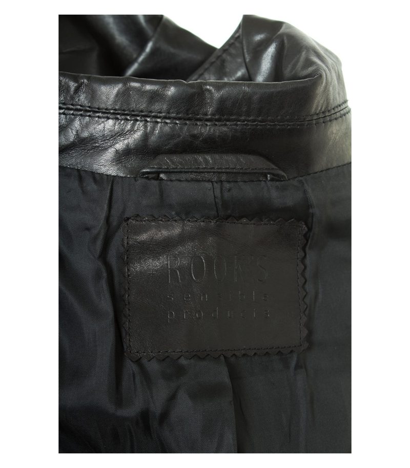 ROOK'S sensible products Damen Lederjacke Gr. DE 36 Schwarz Leder – Foto 6