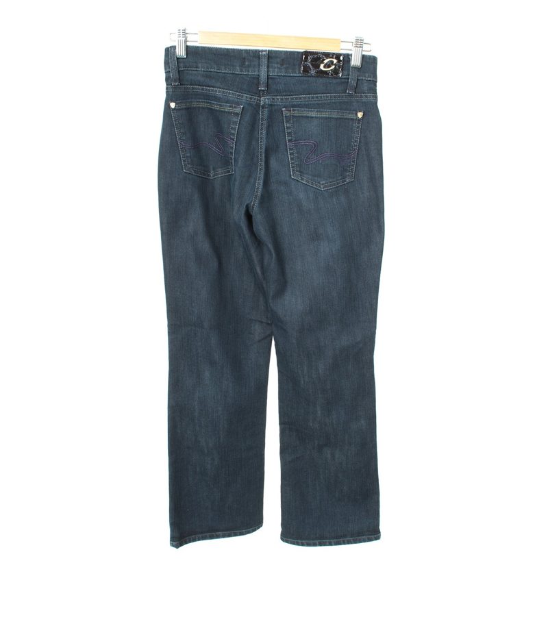 CAMBIO JEANS Damen Hose Jeans Gr. DE 34 Dunkelblau Baumwolle – Foto 2