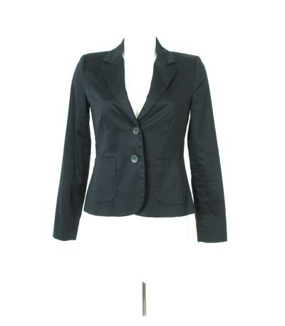 HALLHUBER BASIC Damen Blazer Gr. DE 36 Blau Baumwolle