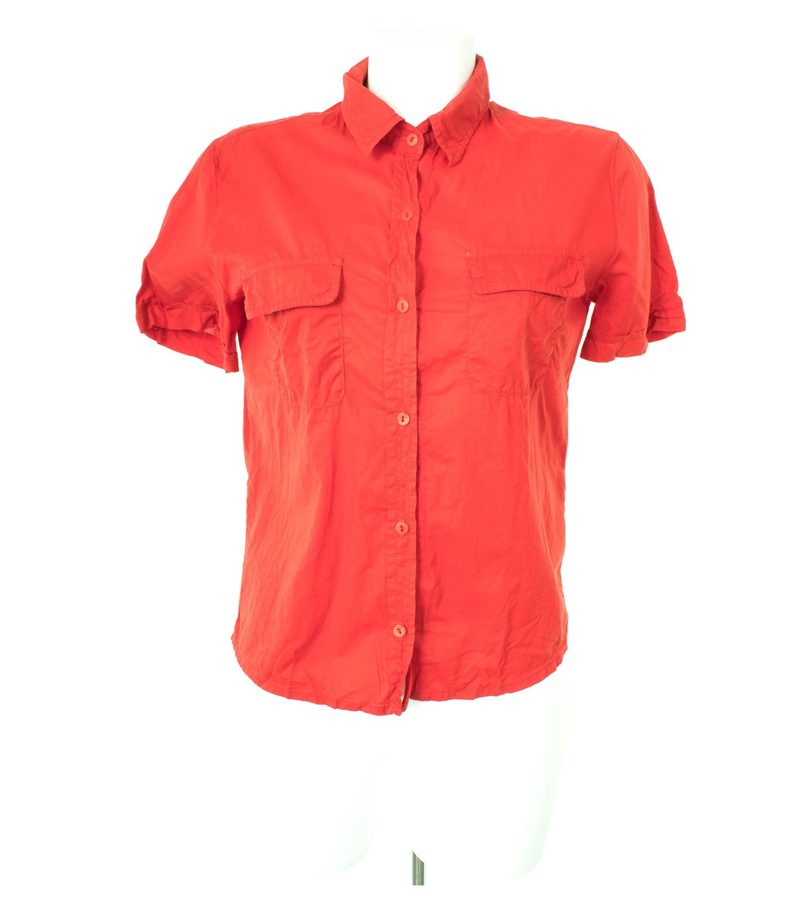 CERRUTI JEANS Damen Bluse Shirt Gr. L Rot Baumwolle – Foto 1