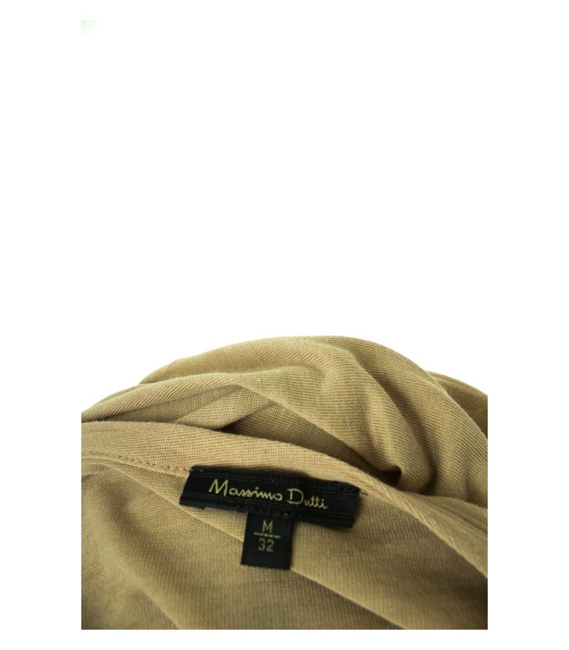Massimo Dutti Damen Strickjacke Gr. M Beige Baumwolle – Foto 5