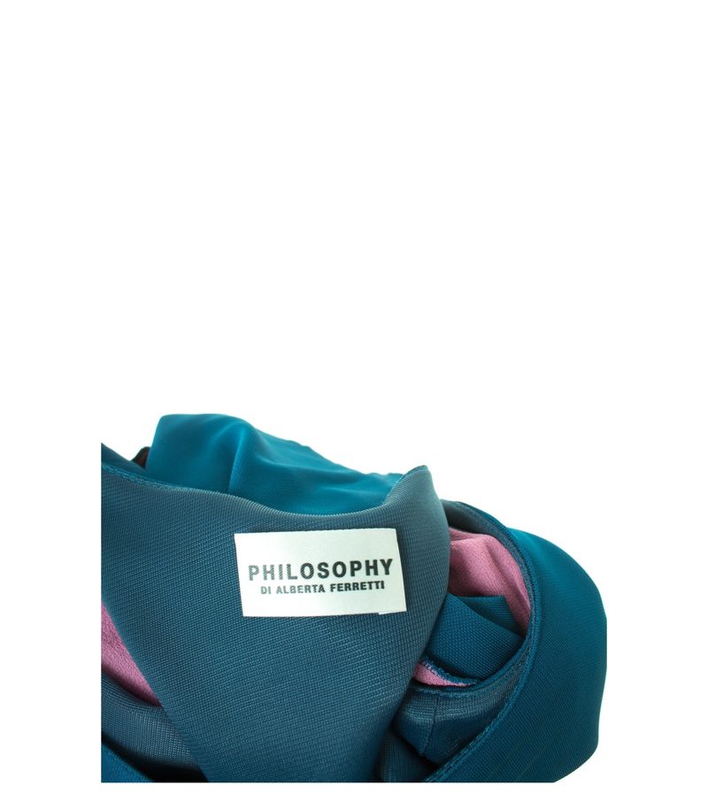 PHILOSOPHY DI ALBERTA FERRETTI Damen Kleid Gr. DE 36 Blau Viskose – Foto 4