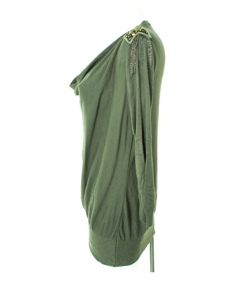 ZARA Damen Pullover Gr. S Khaki Viskose – Foto 2