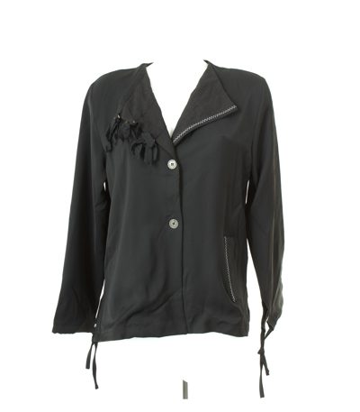 OLIVER JUNG Damen Blazer Gr. DE 42 Schwarz Viskose NEU