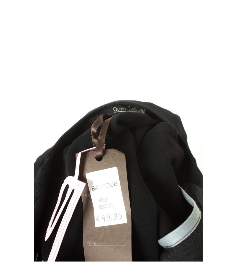 OLIVER JUNG Damen Blazer Gr. DE 42 Schwarz Viskose NEU – Foto 4