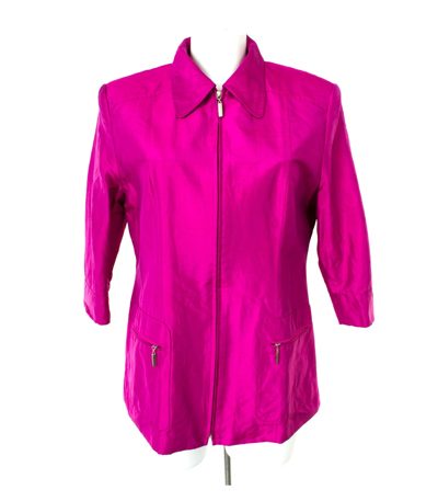 Damen Jacke Gr. DE 40 Violett Seide
