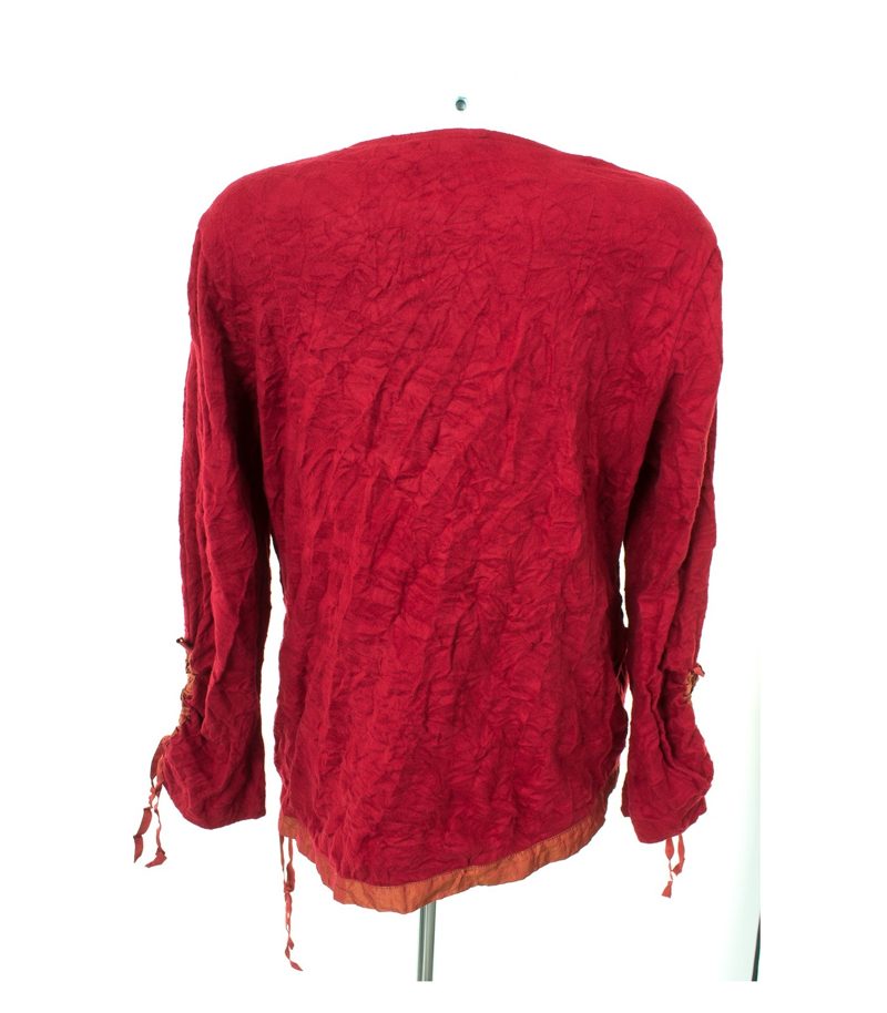 OLIVER JUNG Damen Langarmshirt Shirt Longsleeve Gr. DE 40 Rot Viskose NEU – Foto 4