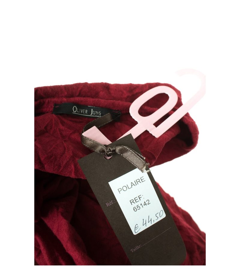 OLIVER JUNG Damen Langarmshirt Shirt Longsleeve Gr. DE 40 Rot Viskose NEU – Foto 5