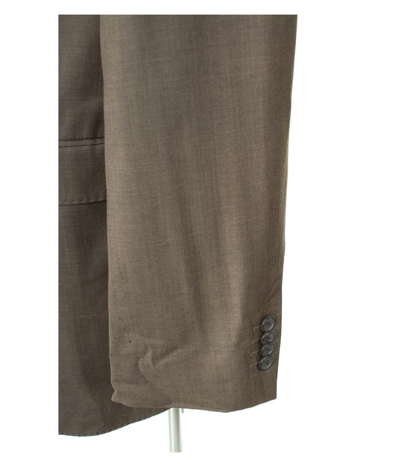 Tom Rusborg Herren Sakko Business SUPER 140'S Gr. 98 Braungrau Wolle – Foto 2