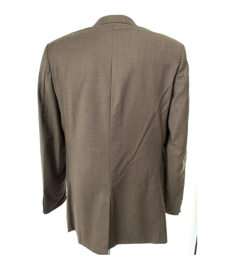 Tom Rusborg Herren Sakko Business SUPER 140'S Gr. 98 Braungrau Wolle – Foto 3