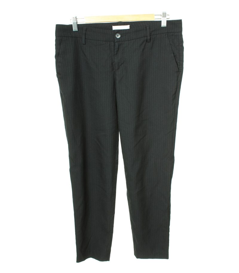 STEFANEL Damen Hose Gr. DE 38 Schwarz Viskose – Foto 1