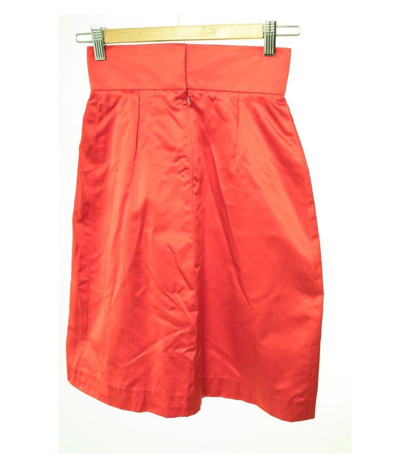 PAULE KA PARIS Damen Rock Gr. DE 34 Rot Seide – Foto 2