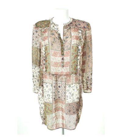 ZARA Damen BASIC Kleid Tuniken Gr. M Mehrfarbig