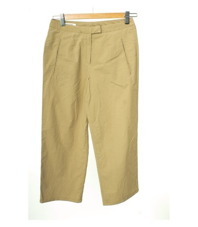 RENE LEZARD Damen Hose 3/4 Gr. DE 34 Beige Baumwolle