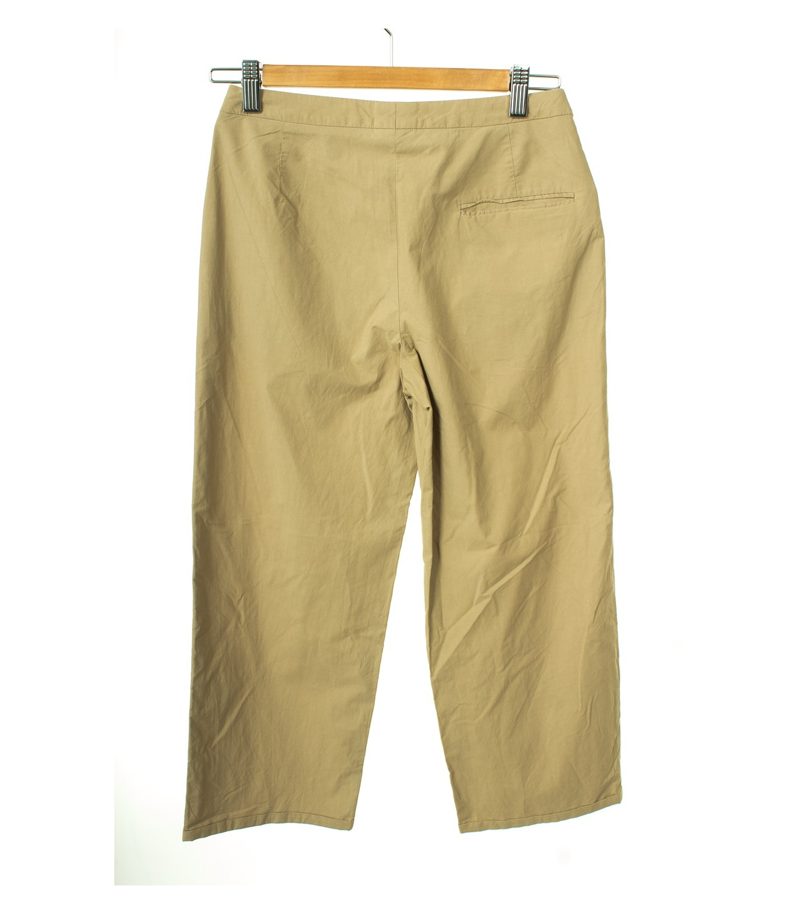 RENE LEZARD Damen Hose 3/4 Gr. DE 34 Beige Baumwolle – Foto 2