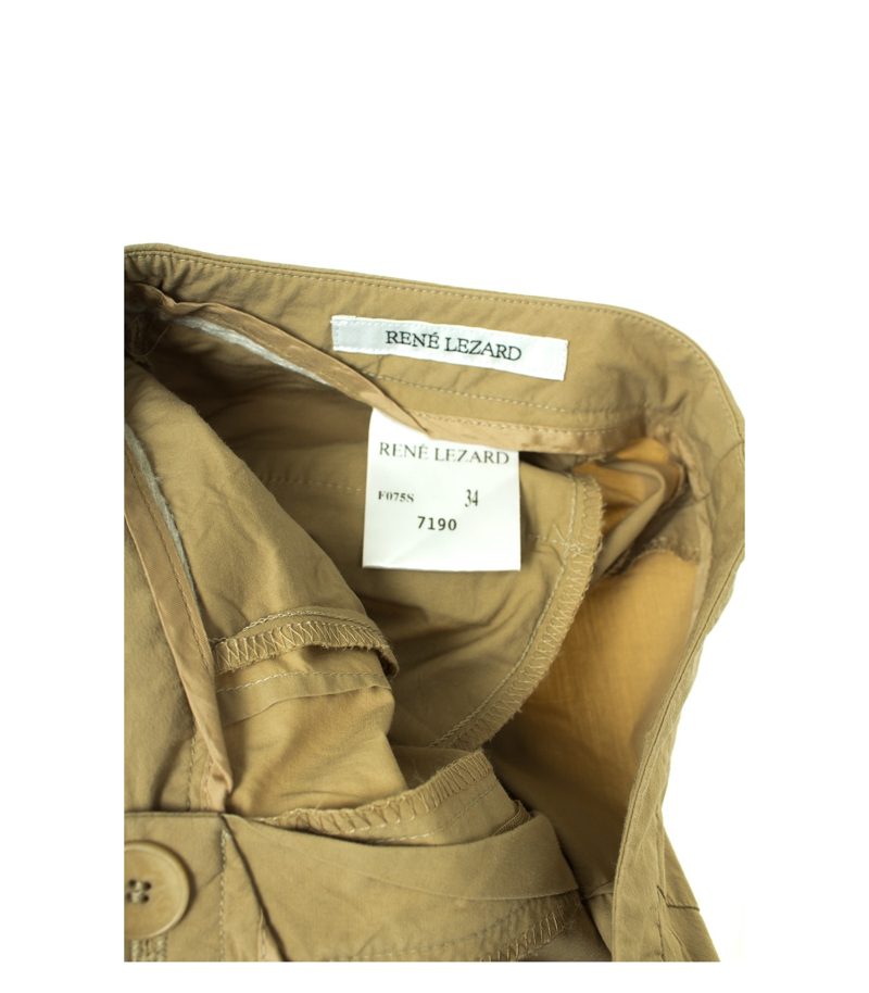 RENE LEZARD Damen Hose 3/4 Gr. DE 34 Beige Baumwolle – Foto 3