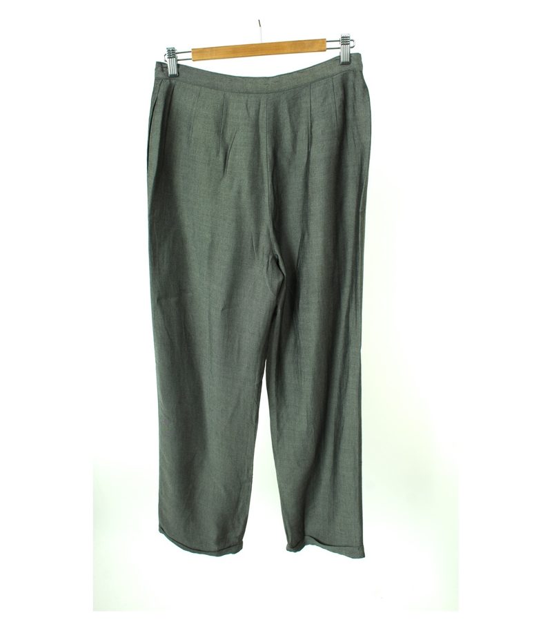 GIANNI Damen Hose Gr. DE 42/US 12 Grau Viskose Mohair – Foto 2