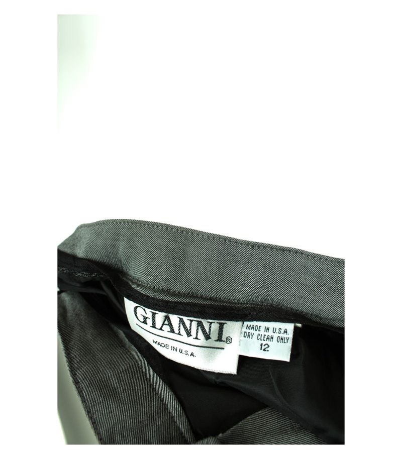 GIANNI Damen Hose Gr. DE 42/US 12 Grau Viskose Mohair – Foto 3