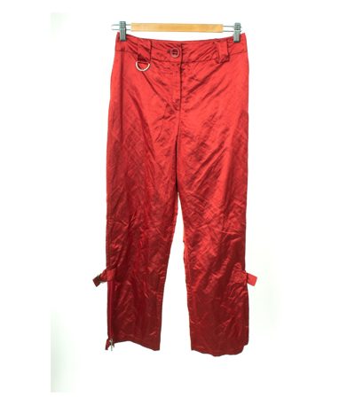 AIRFIELD Damen Hose Gr. DE 36 Rot Baumwolle