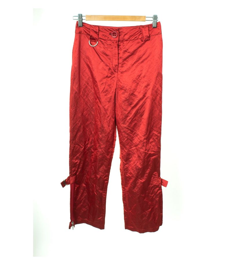 AIRFIELD Damen Hose Gr. DE 36 Rot Baumwolle – Foto 1