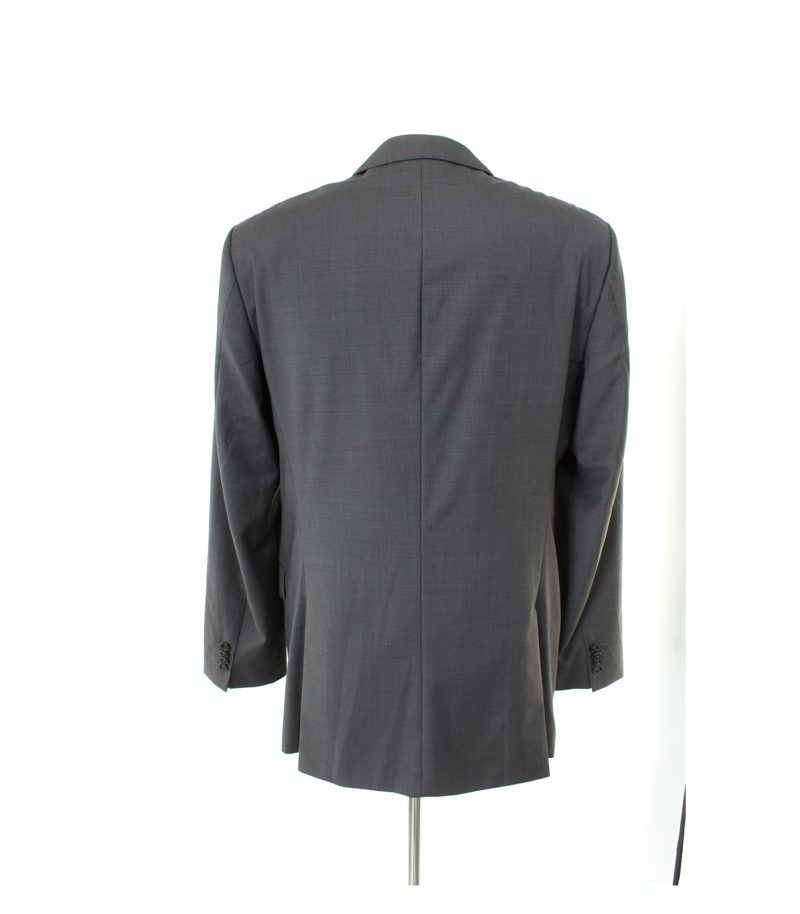 HUGO BOSS Herren Sakko Gr. 98 Grau/Schwarz Wolle – Foto 2