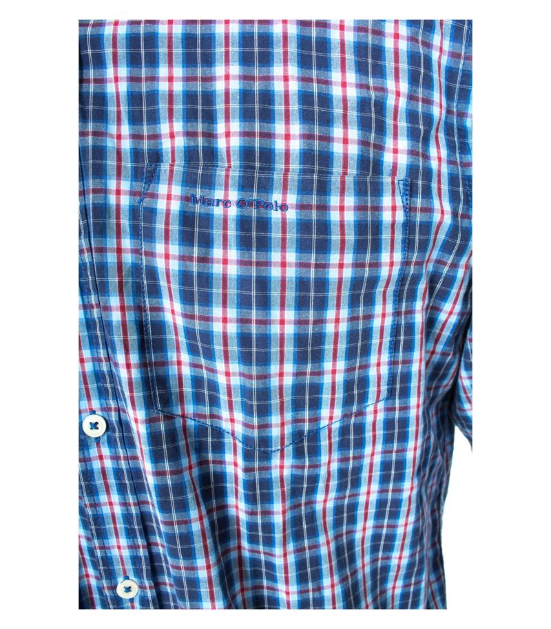 Marc O'Polo Herren Hemd Freizeit REGULAR FIT Gr. S Mehrfarbig Baumwolle – Foto 3