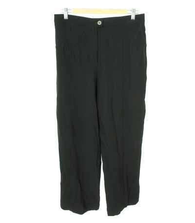 OLIVER JUNG Damen Hose Gr. DE 38 Schwarz Viskose