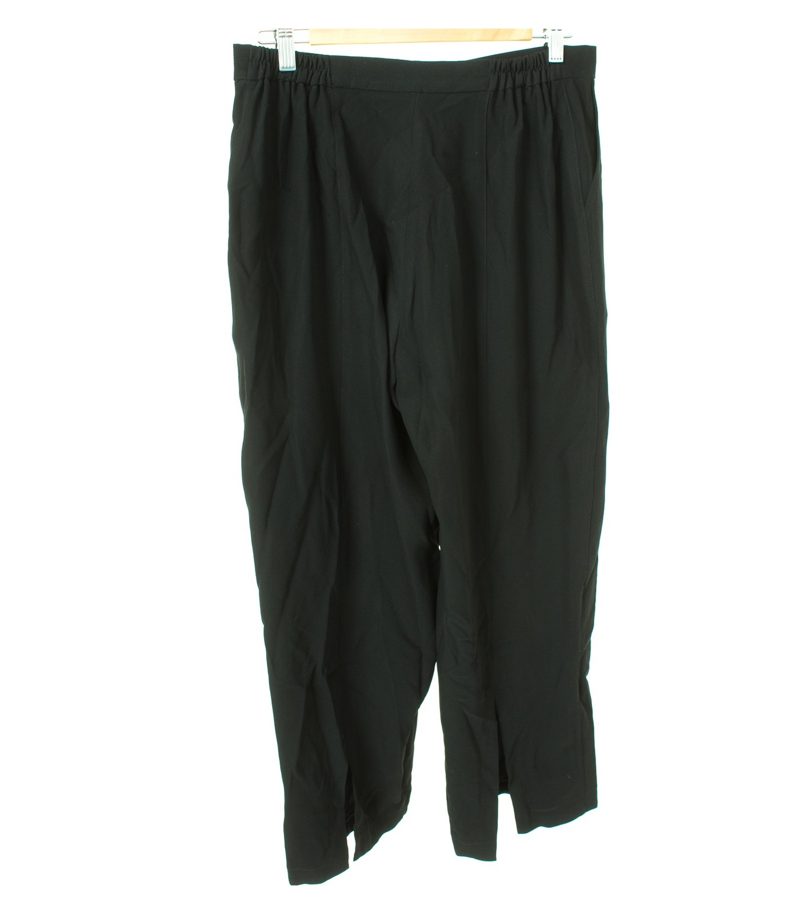 OLIVER JUNG Damen Hose Gr. DE 38 Schwarz Viskose – Foto 2