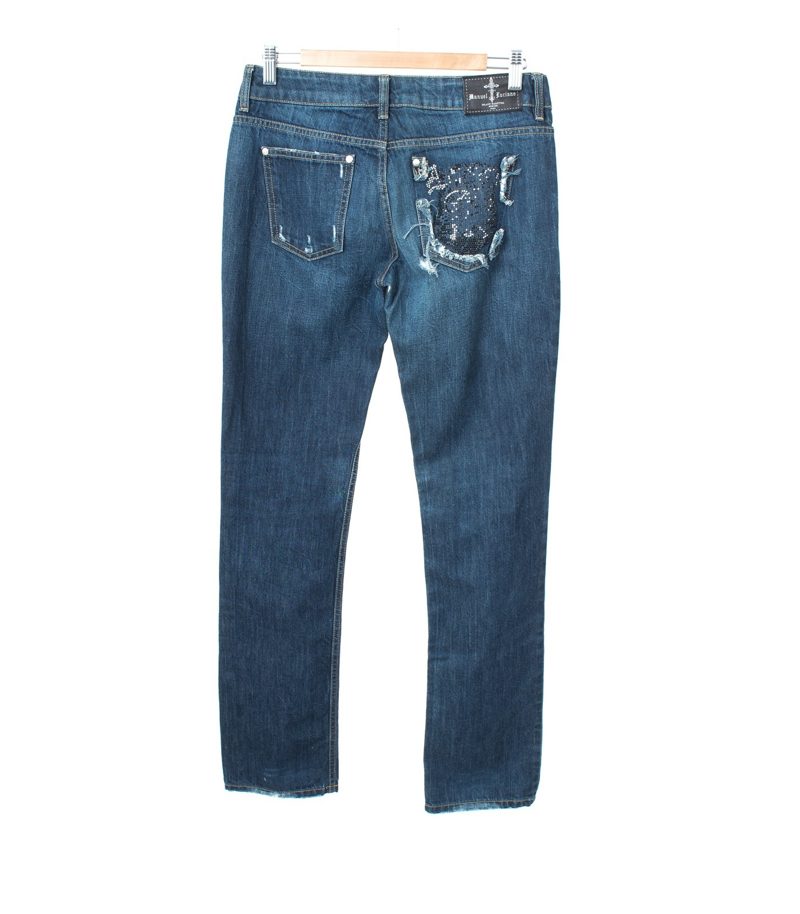 Manuel Luciano Damen Jeans Gr. W29 Blau Baumwolle – Foto 2