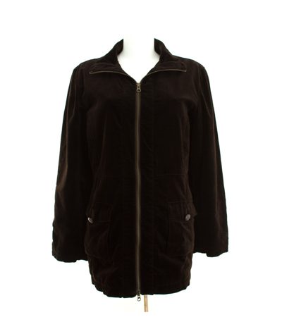 Eddie Bauer Damen Jacke Samtjacke Freizeitjacke Velvet Gr. 42 Baumwolle