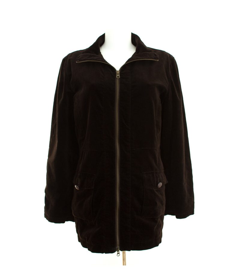 Eddie Bauer Damen Jacke Samtjacke Freizeitjacke Velvet Gr. 42 Baumwolle – Foto 1