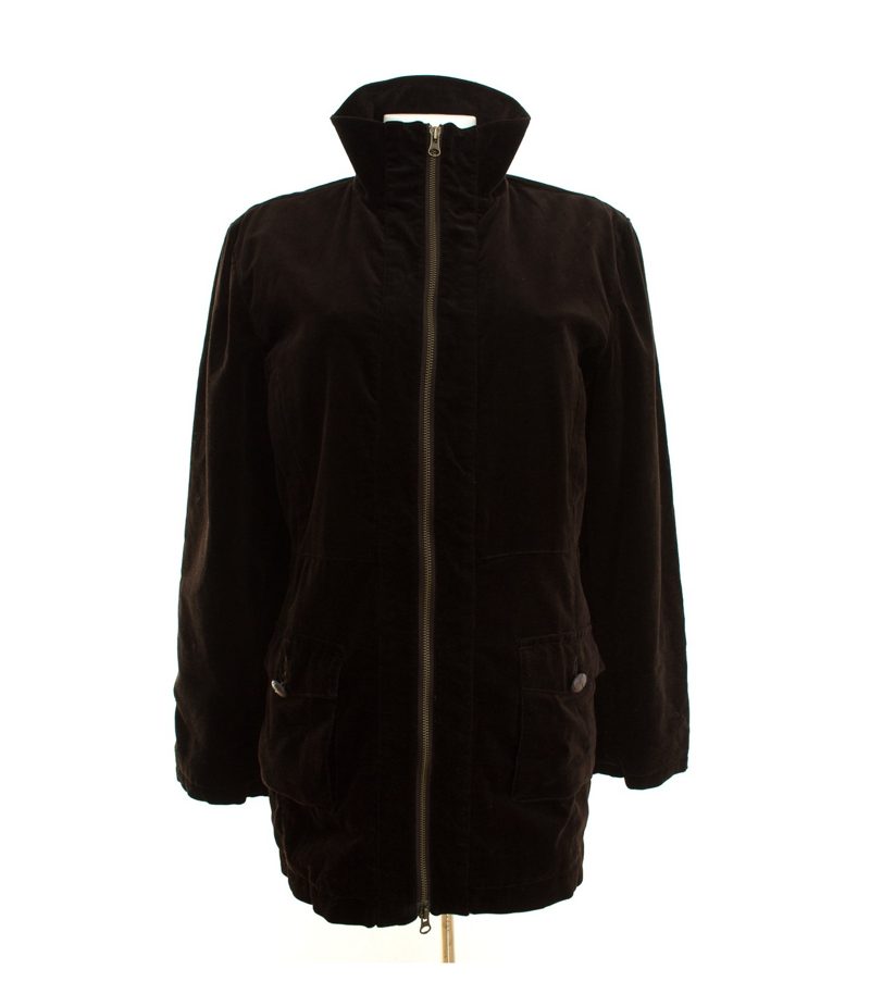 Eddie Bauer Damen Jacke Samtjacke Freizeitjacke Velvet Gr. 42 Baumwolle – Foto 3