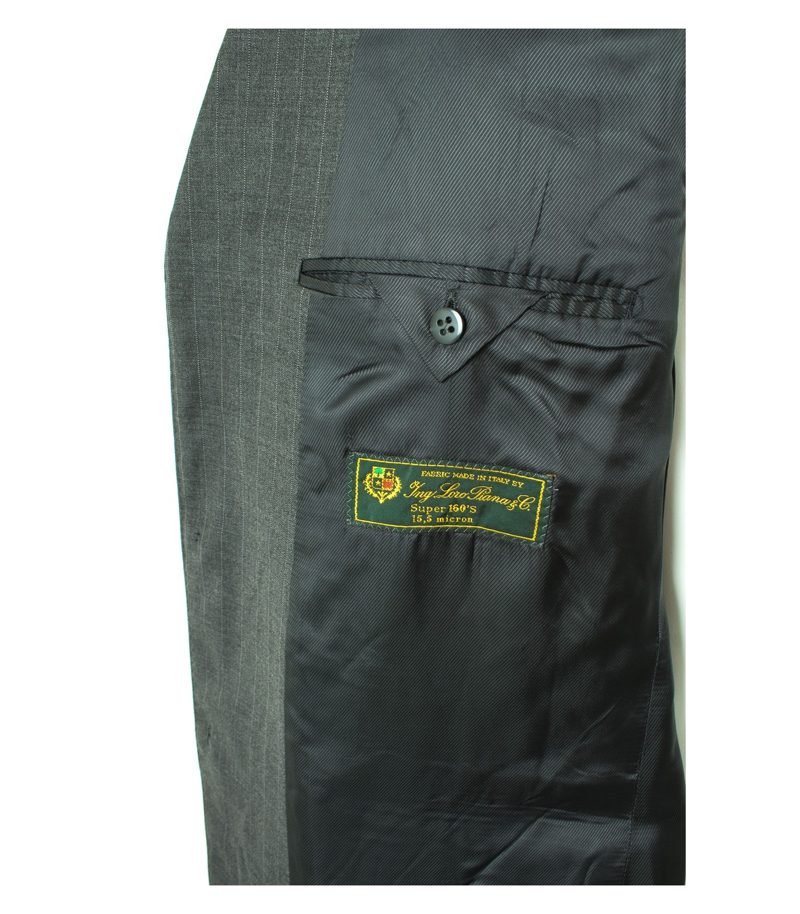 windsor Loro Piana Herren Sakko Super 160'S Gr. 102 Grau Wolle – Foto 4