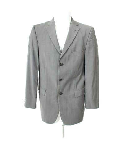 strellson Herren Sakko SUPER 100´S Gr. 48 Grau Wolle