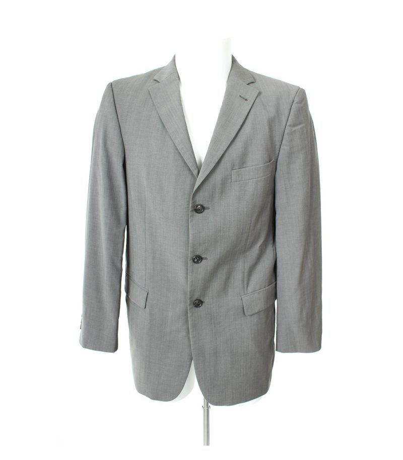 strellson Herren Sakko SUPER 100´S Gr. 48 Grau Wolle – Foto 1