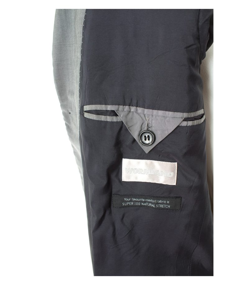 strellson Herren Sakko SUPER 100´S Gr. 48 Grau Wolle – Foto 4