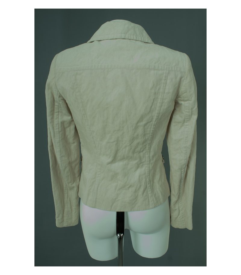 Laurel Damen Blazer Samtblazer Gr. DE 36 Beige Baumwolle – Foto 2