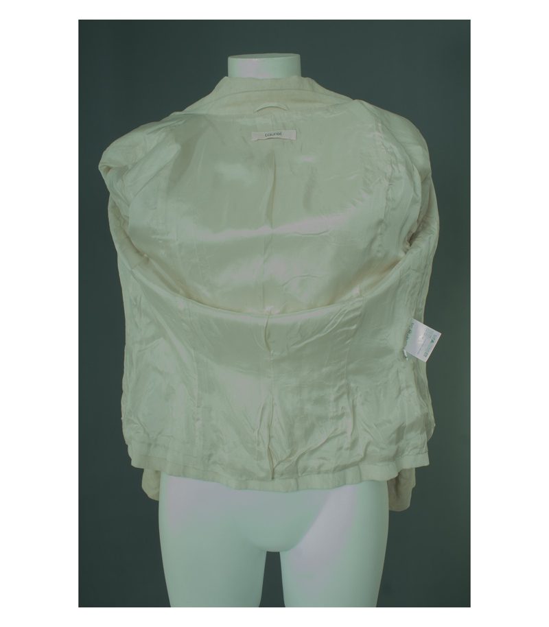 Laurel Damen Blazer Samtblazer Gr. DE 36 Beige Baumwolle – Foto 3