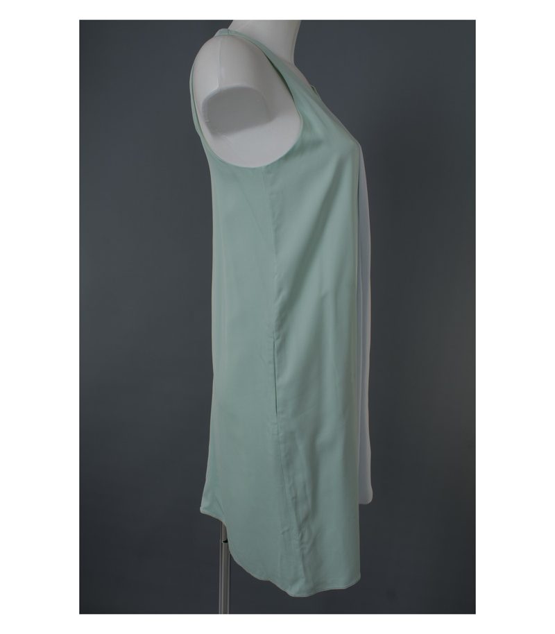 EMPORIO ARMANI Damen Kleid Gr. DE 36 Grau/Grün Viskose – Foto 2