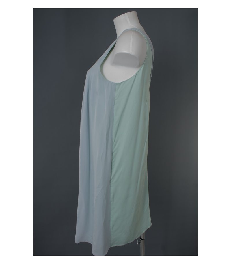 EMPORIO ARMANI Damen Kleid Gr. DE 36 Grau/Grün Viskose – Foto 3