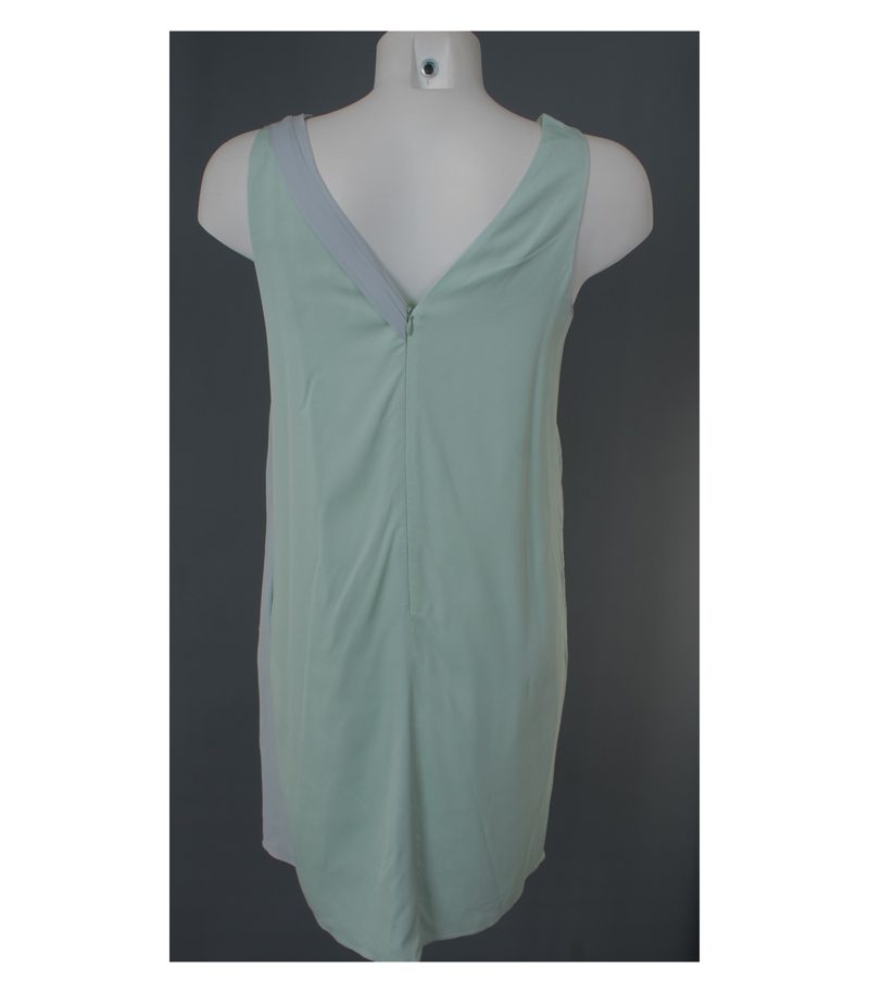 EMPORIO ARMANI Damen Kleid Gr. DE 36 Grau/Grün Viskose – Foto 4