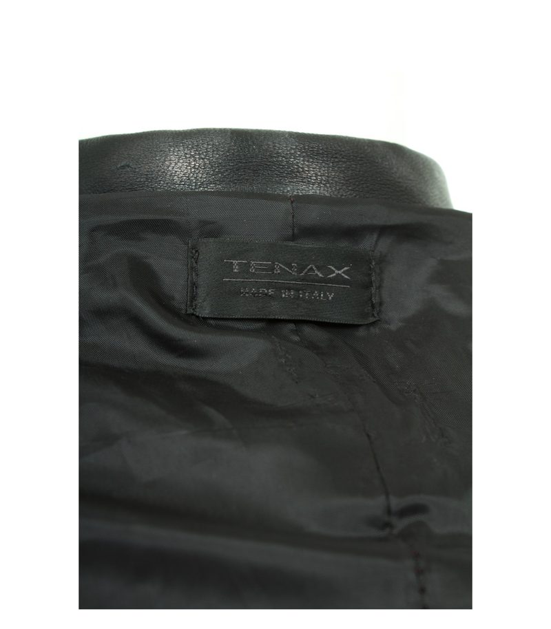 TENAX Damen Mantel Ledermantel Gr. DE 36 Schwarz Leder – Foto 4